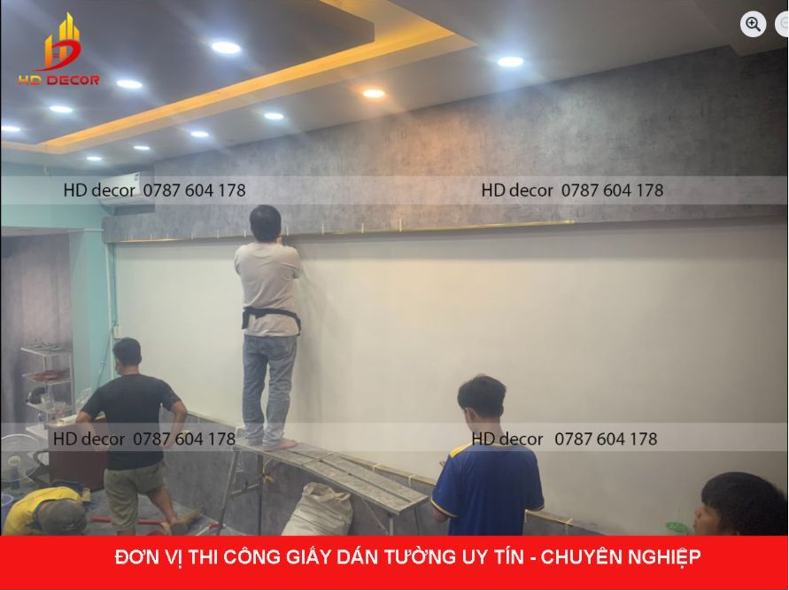 đơn vị thi công giấy dán tường giá rẻ