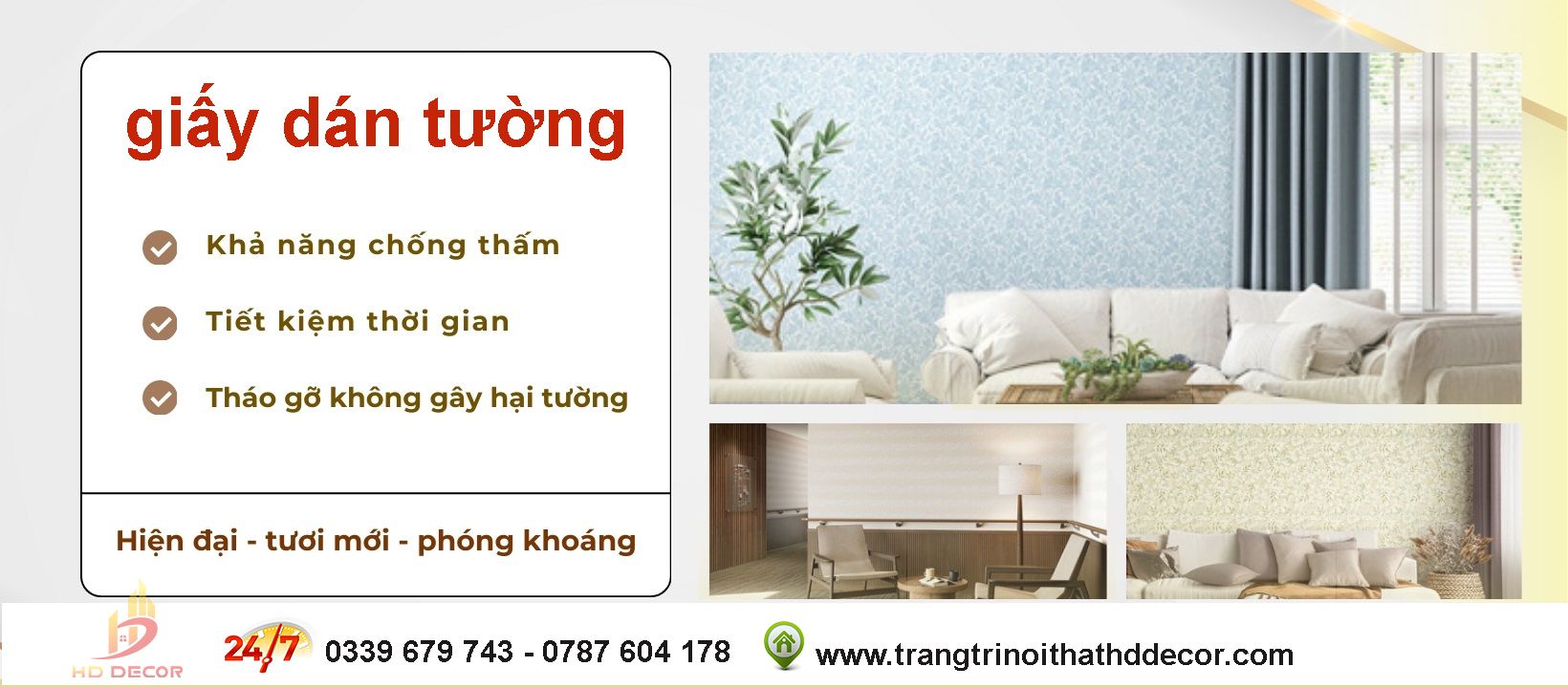 ưu điểm của giấy dán tường HÀN QUỐC 