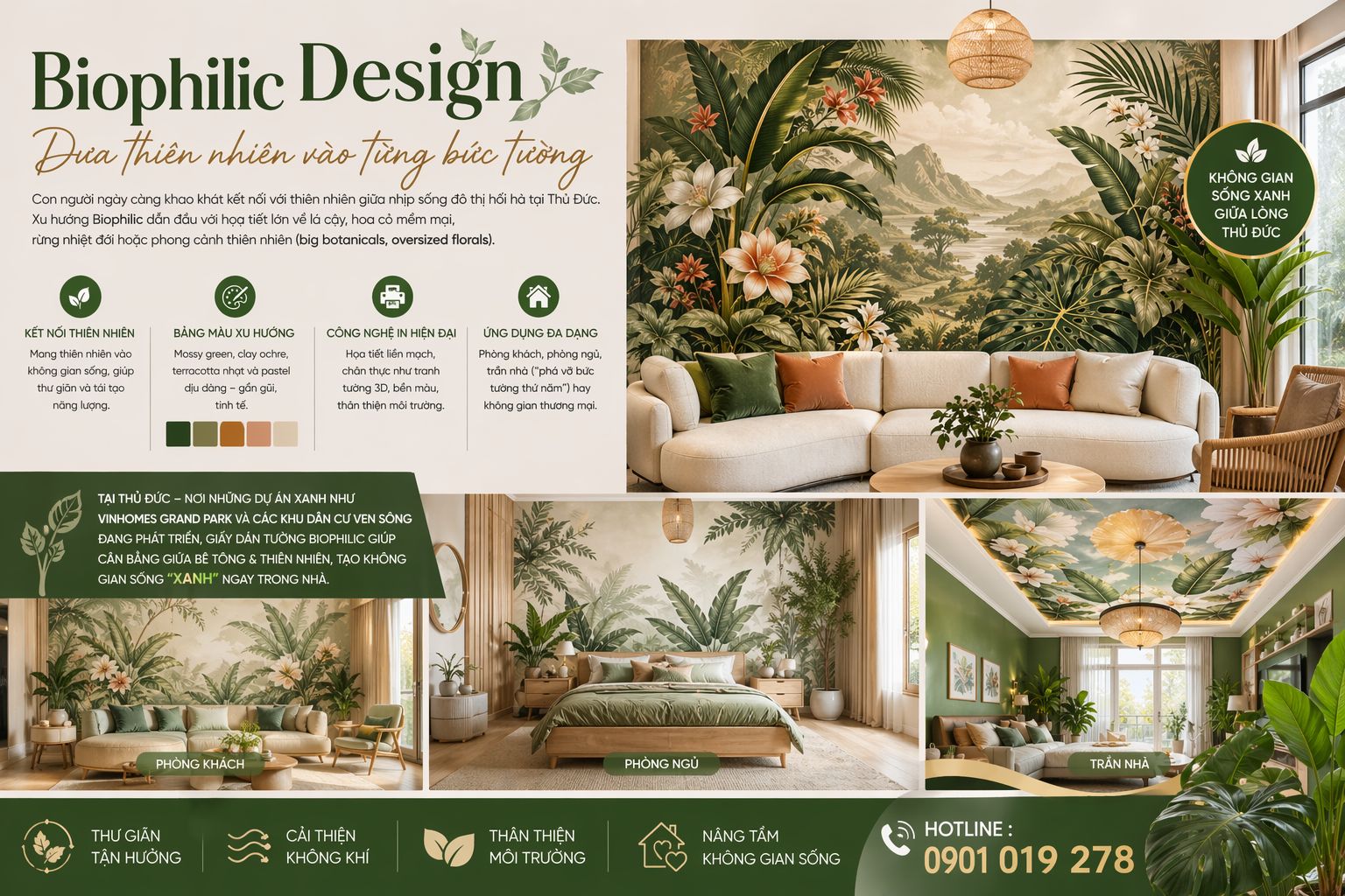Biophilic Design – Đưa thiên nhiên vào từng bức tường