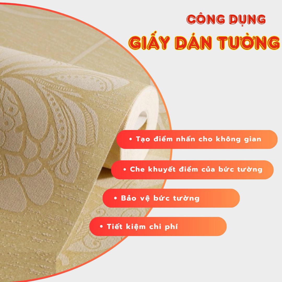 công dụng của giấy dán tường 
