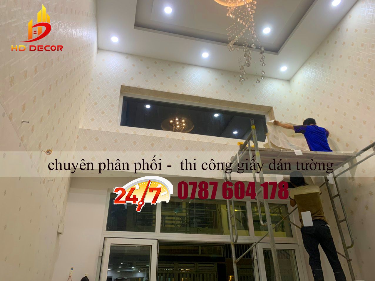 chuyên phân phối và thi công giấy dán tường giá rẻ
