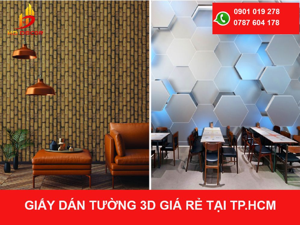 giấy dán tường 3D giá rẻ 