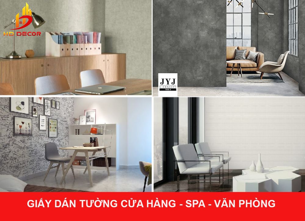 Xu hướng dán giấy dán tường Hàn Quốc trong các văn phòng, cửa hàng, spa