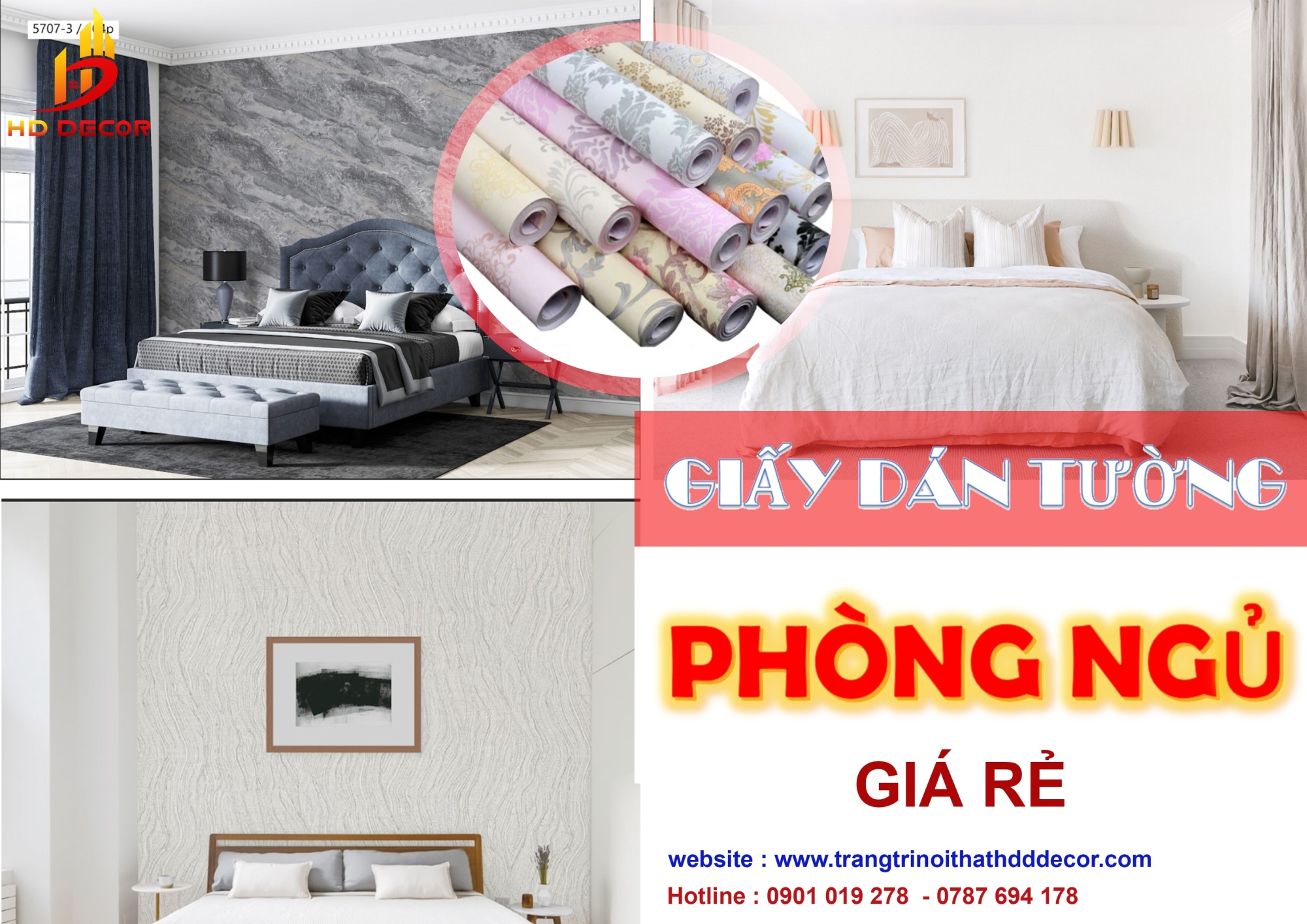 GIẤY DÁN TƯỜNG PHÒNG NGỦ GIÁ RẺ 