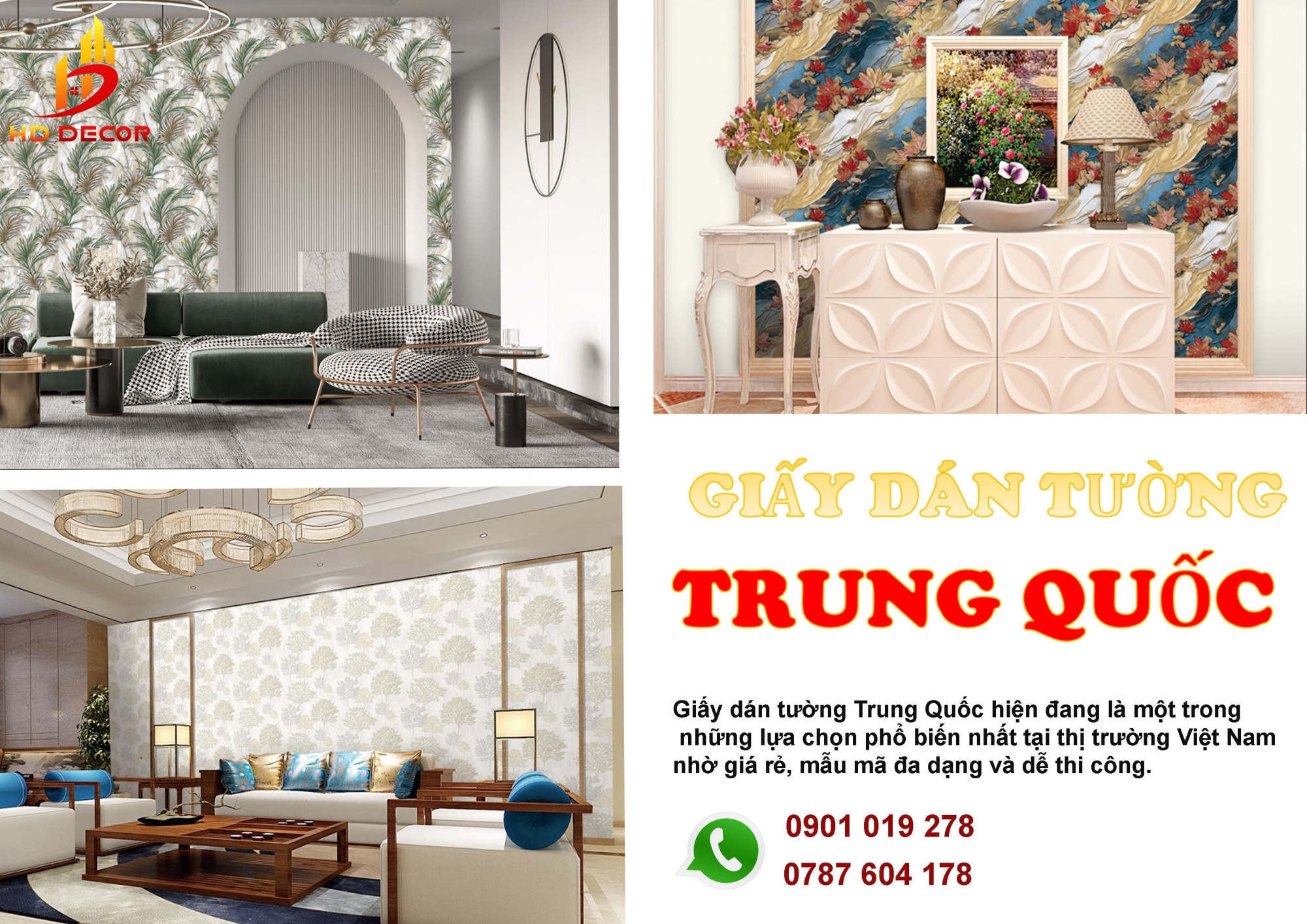 GIẤY DÁN TƯỜNG TRUNG QUỐC 