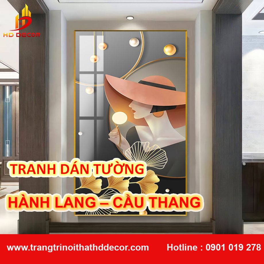 giấy dán tường cầu thang - hành lang 