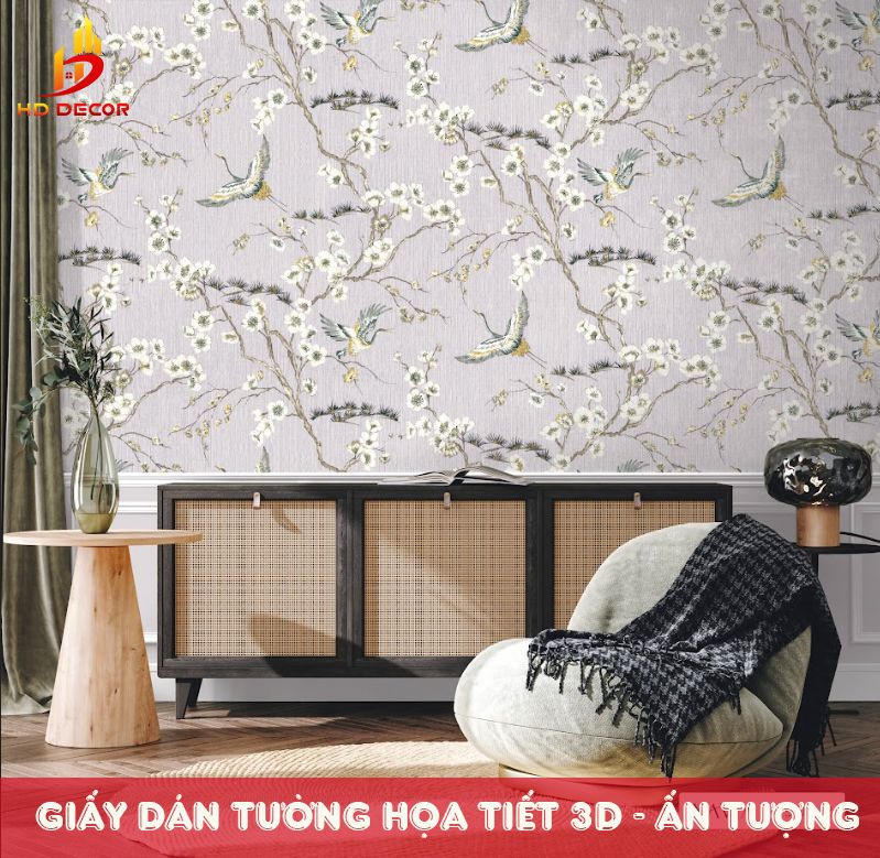 Giấy dán tường họa tiết 3D – Ấn tượng, nổi bật