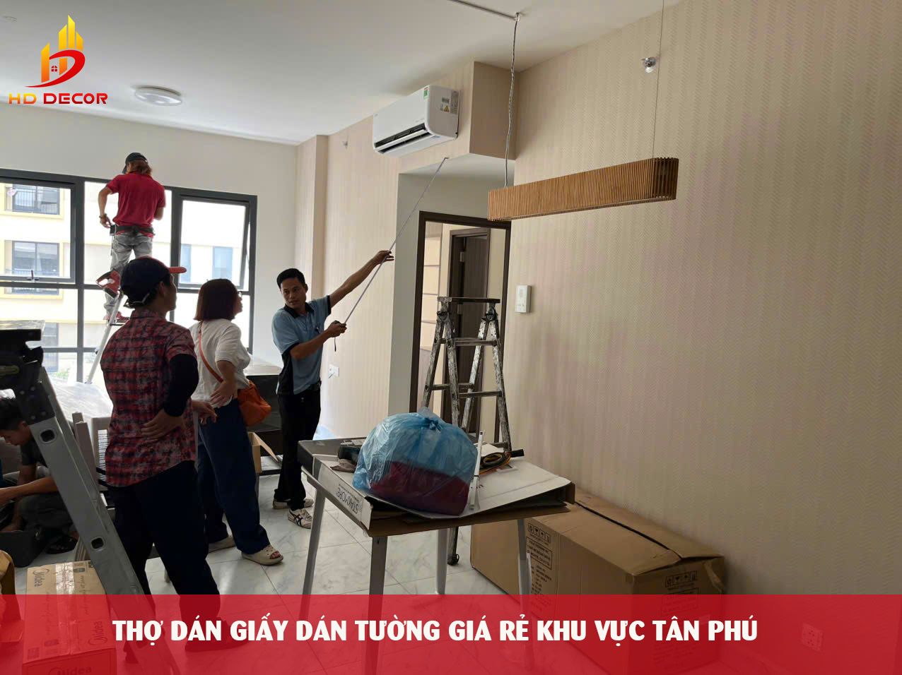 THỢ DÁN GIẤY DÁN TƯỜNG GIÁ RẺ KHU VỰC TÂN PHÚ 