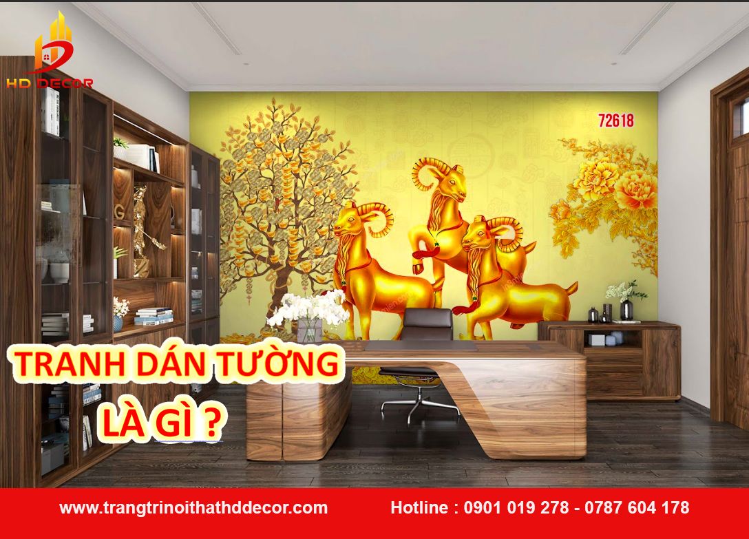 Tranh dán tường là gì  ?  