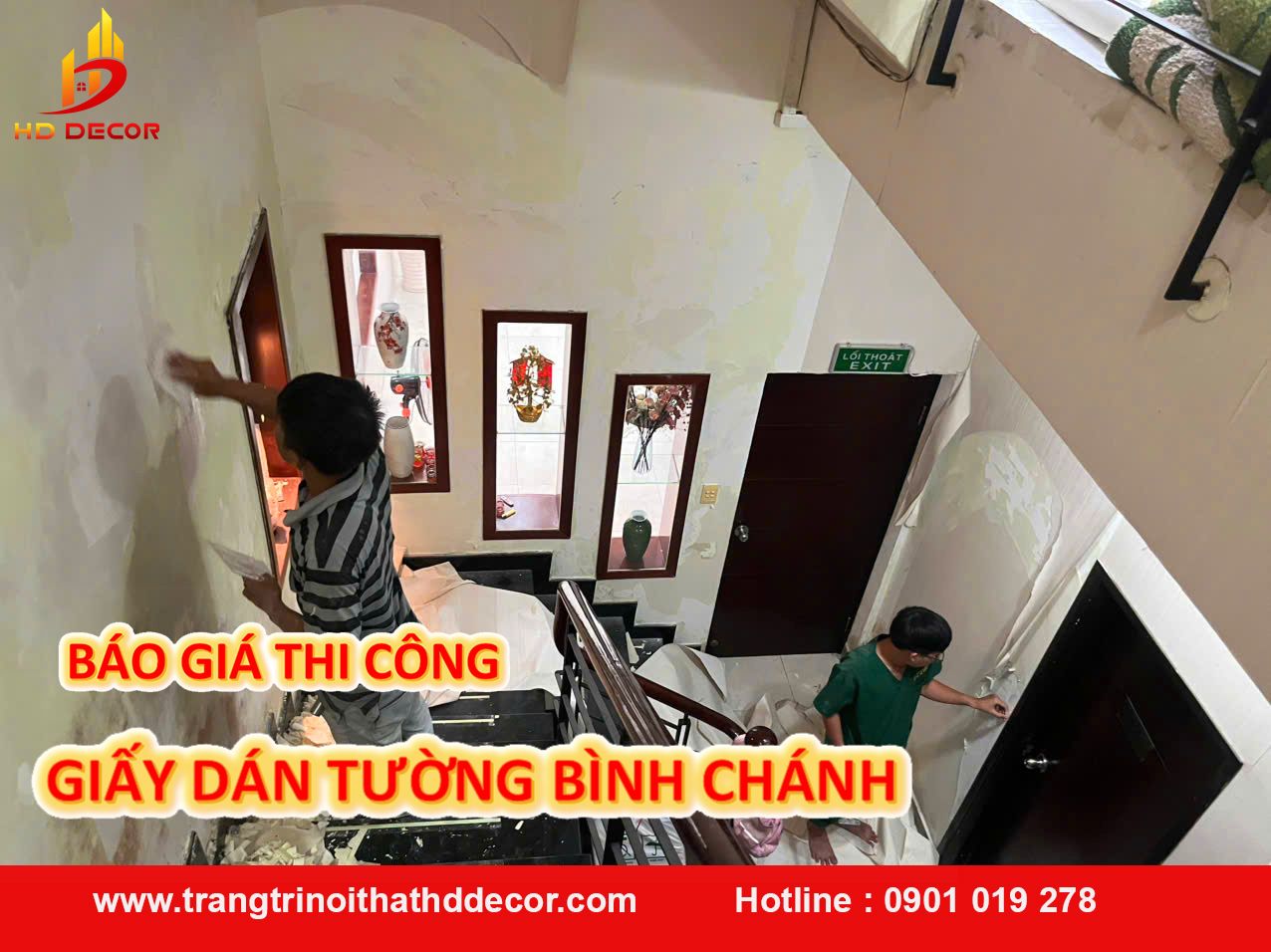 báo giá thi công giấy dán tường bình chánh 
