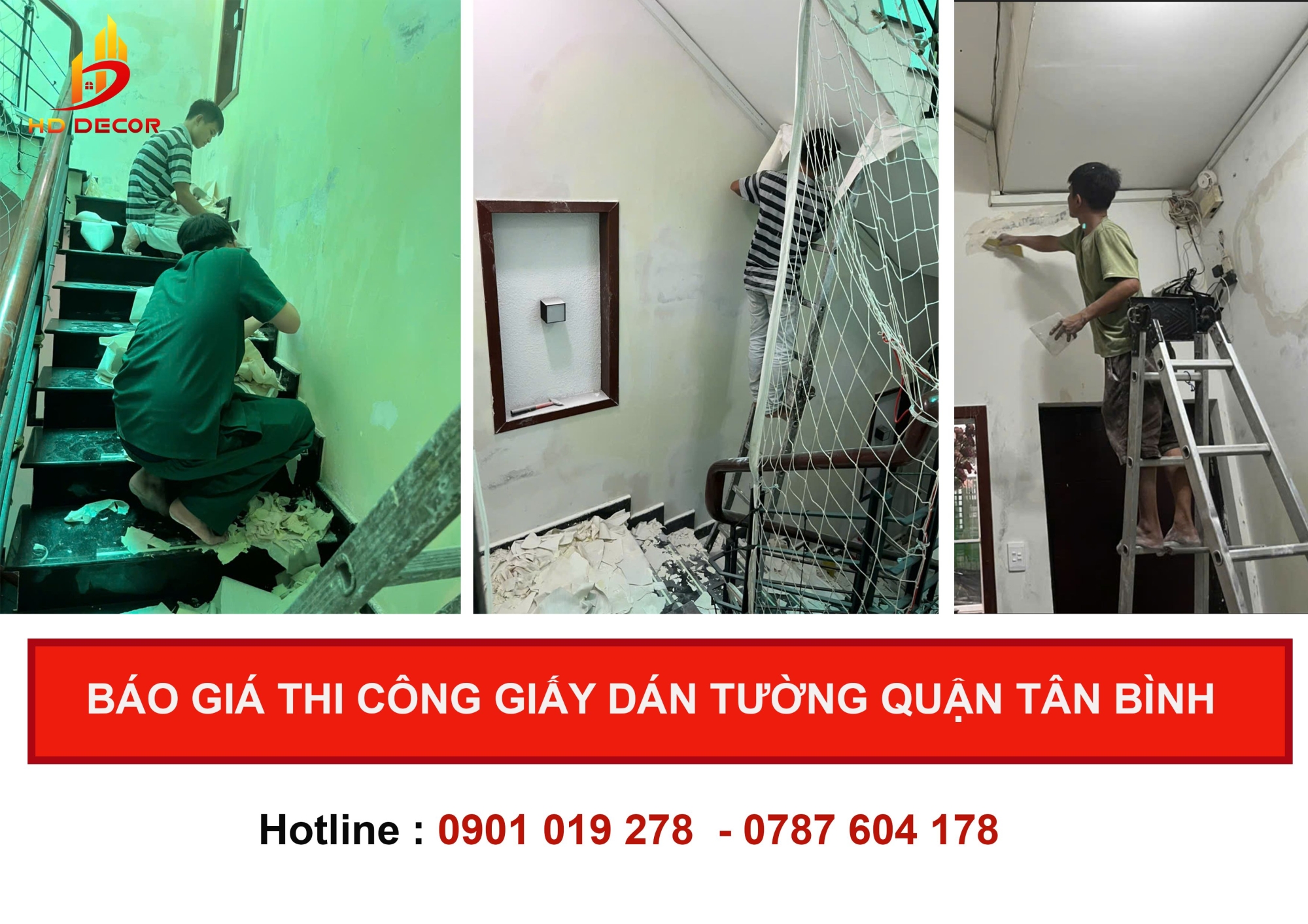 báo giá thi công giấy dán tường quận tân bình 