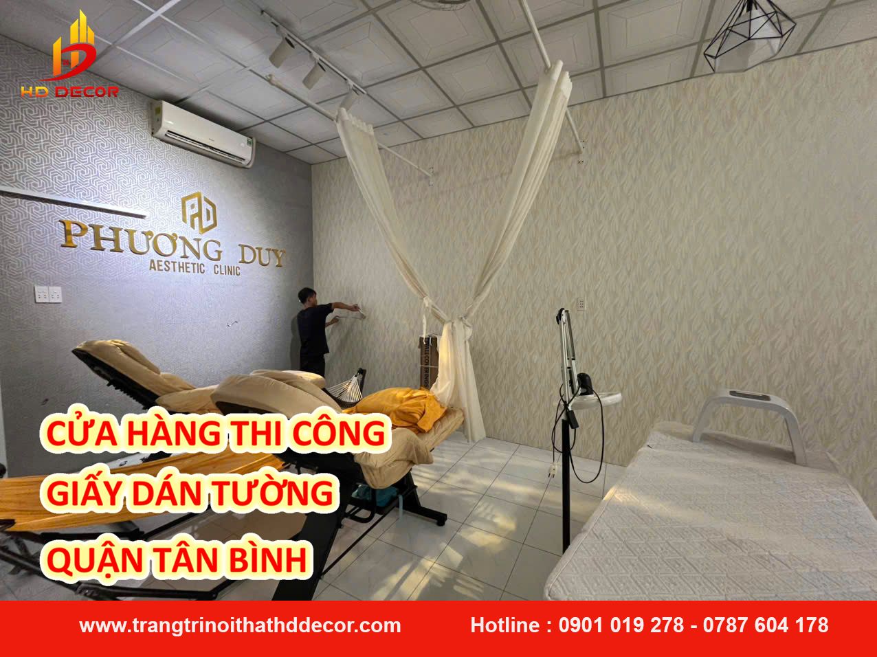 cửa hàng thi công giấy dán tường quận tân bình 