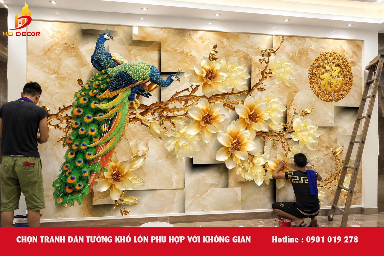 chọn tranh dán tường phù hợp với từng không gian