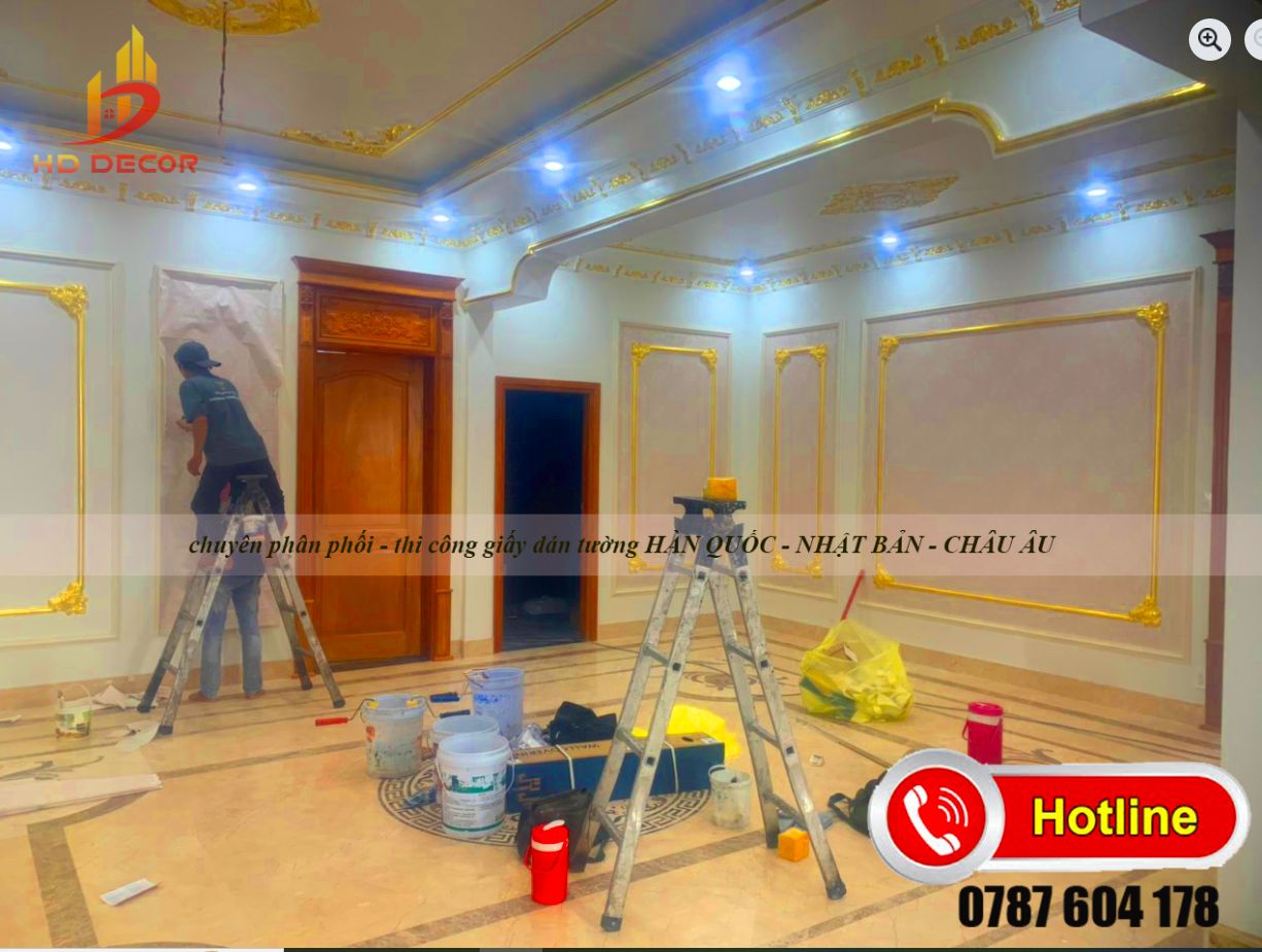 chuyên phân phối và thi công giấy dán tường hàn quốc nhật bản châu âu 