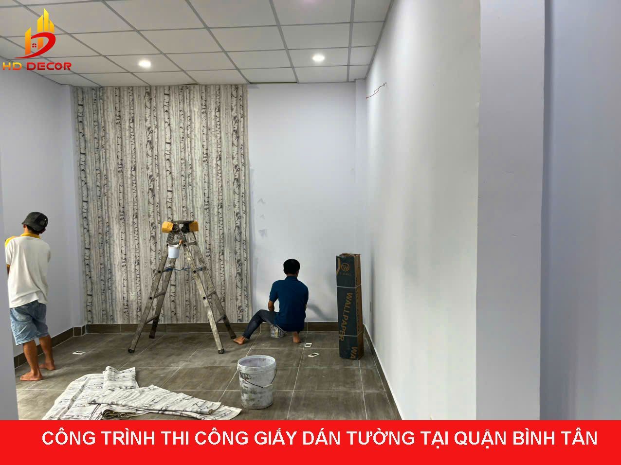 công trình thi công giấy dán tường quận bình tân 