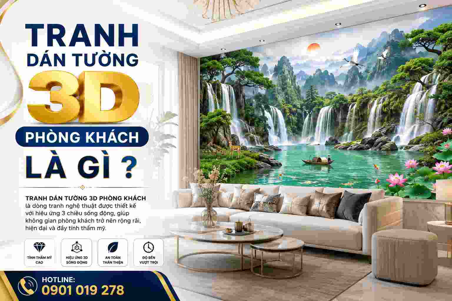 tranh dán tường 3D là gì ?