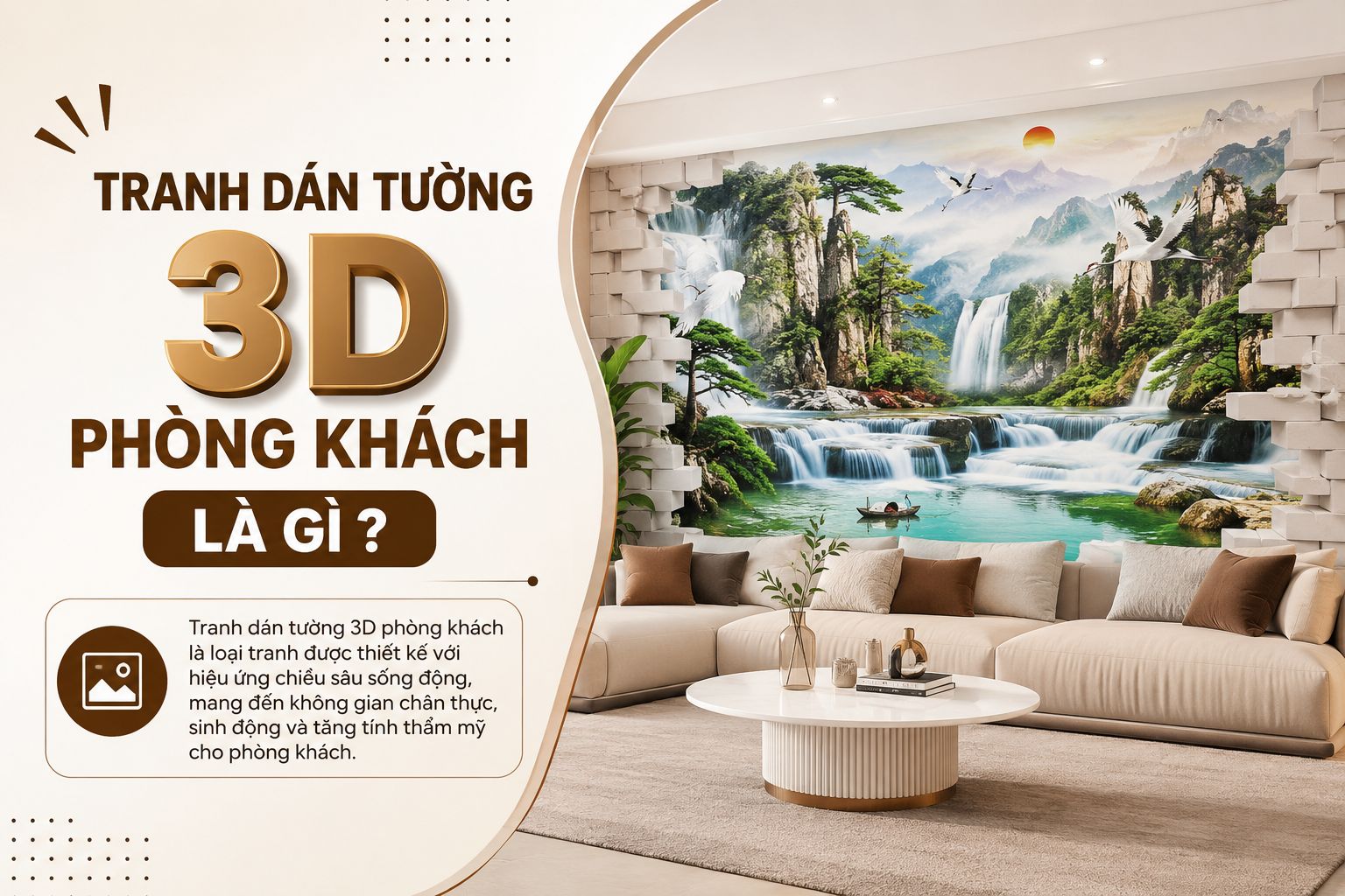 tranh dán tường 3D là gì ?