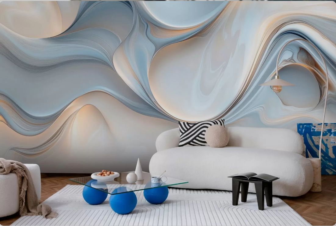 hình ảnh tranh dán tường phòng khách Phong cách Modern & Minimalist