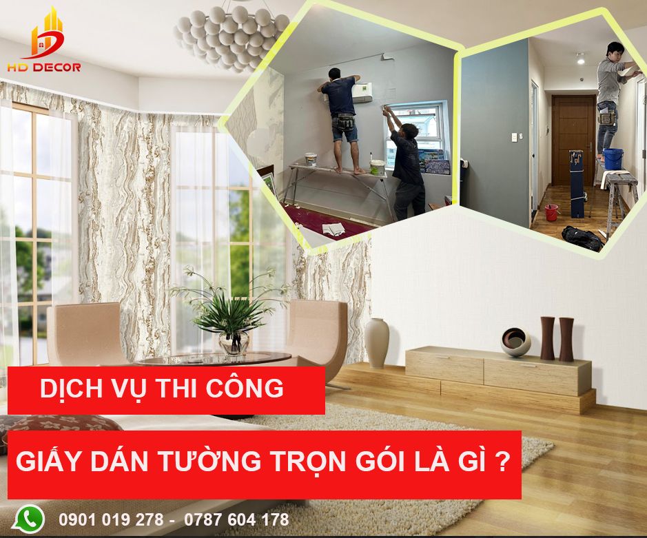 đơn vị thi công giấy dán tường giá rẻ 