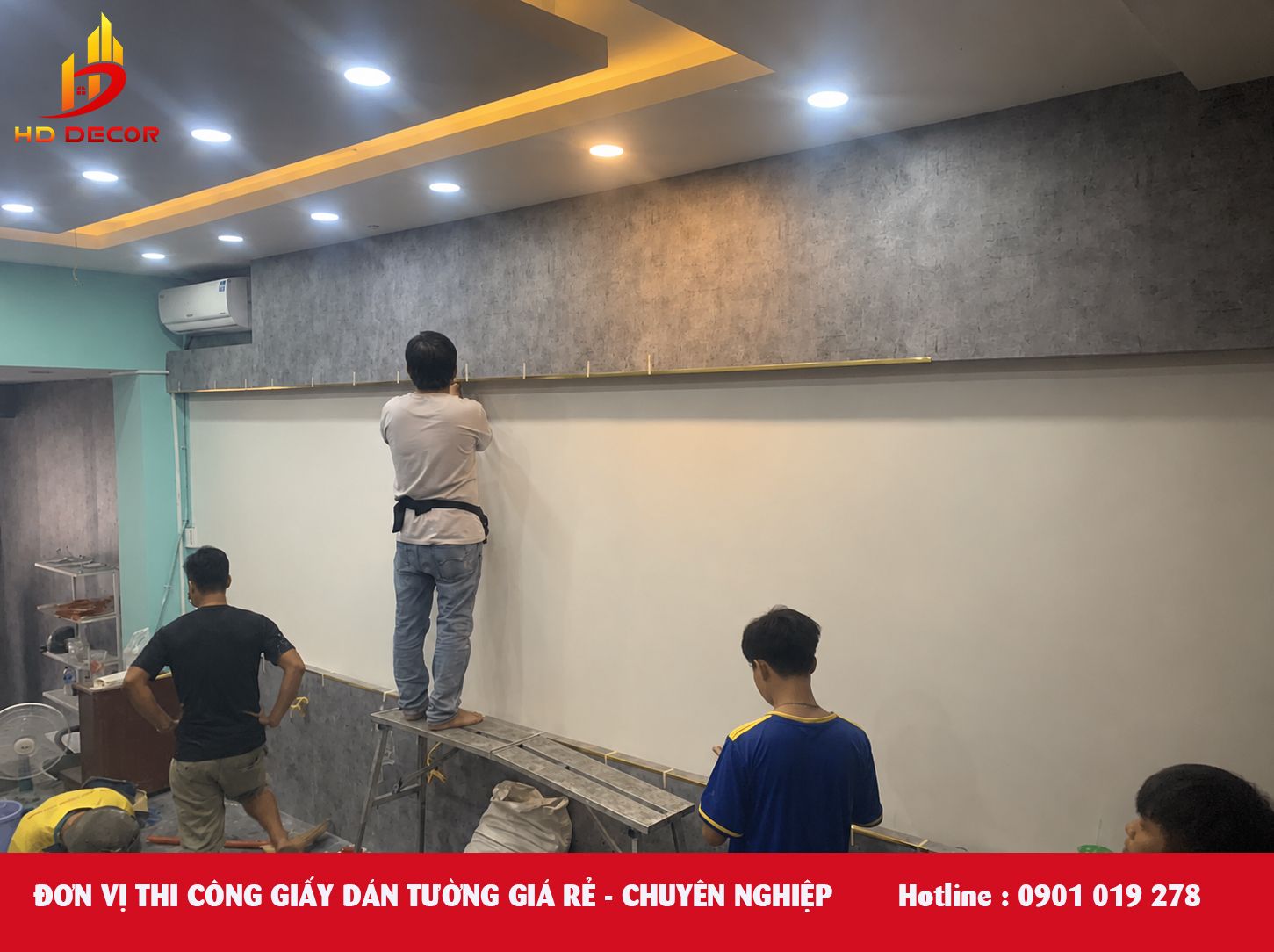 đơn vị thi công giấy dán tường giá rẻ chuyên nghiệp