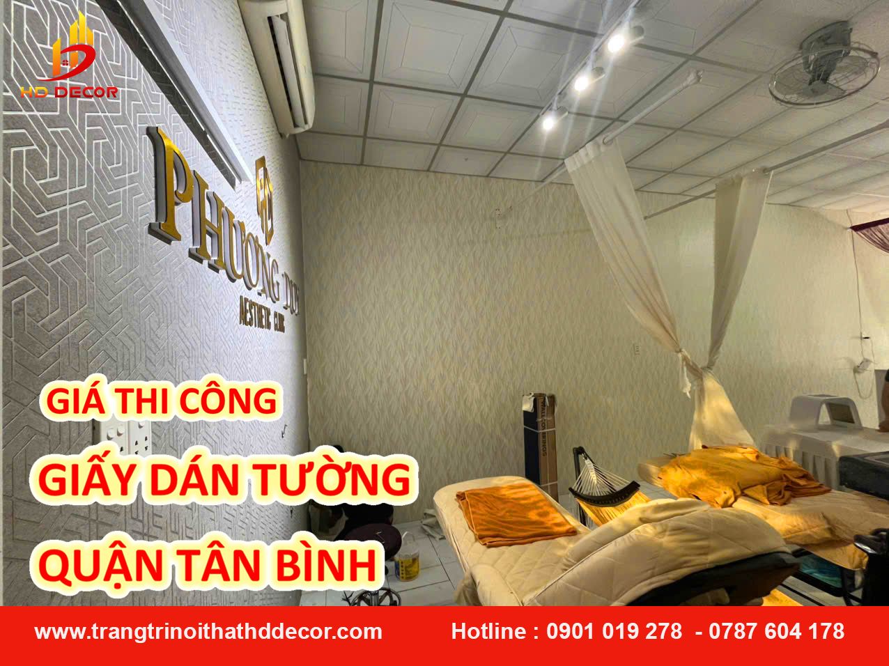 gía thi công giấy dán tường quận tân bình 