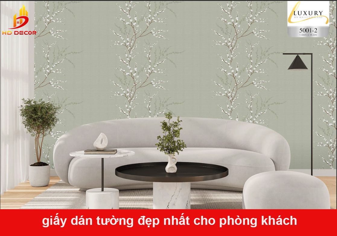 giấy dán tường đẹp nhất cho phòng khách