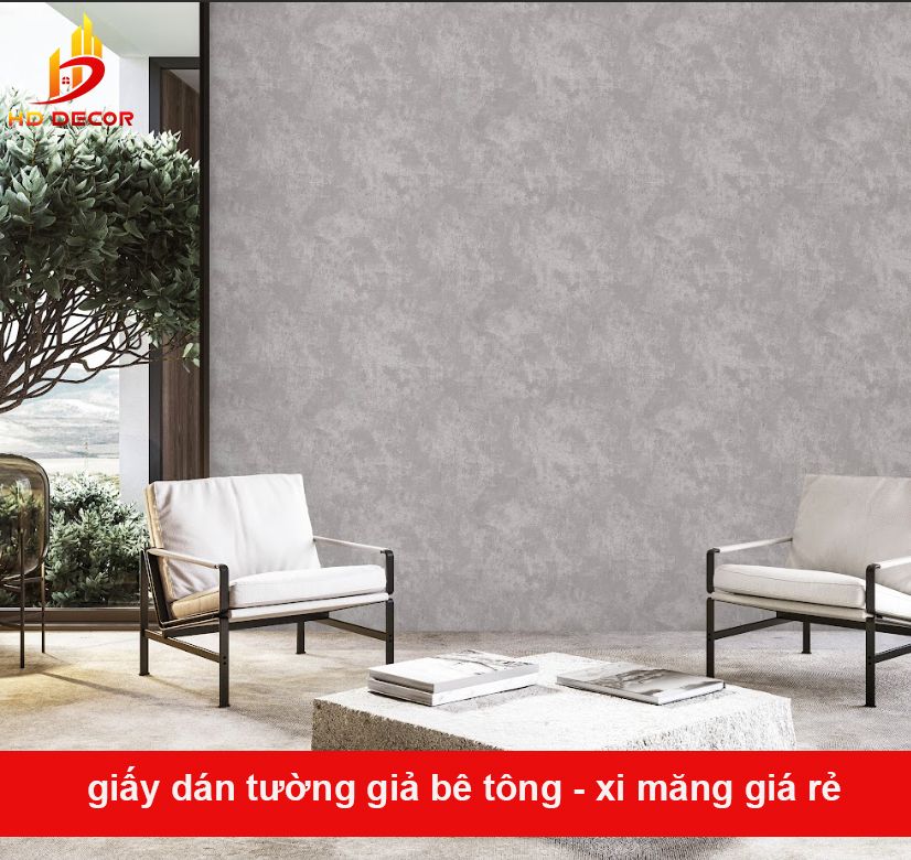 giấy dán tường giả bê tông giá rẻ 