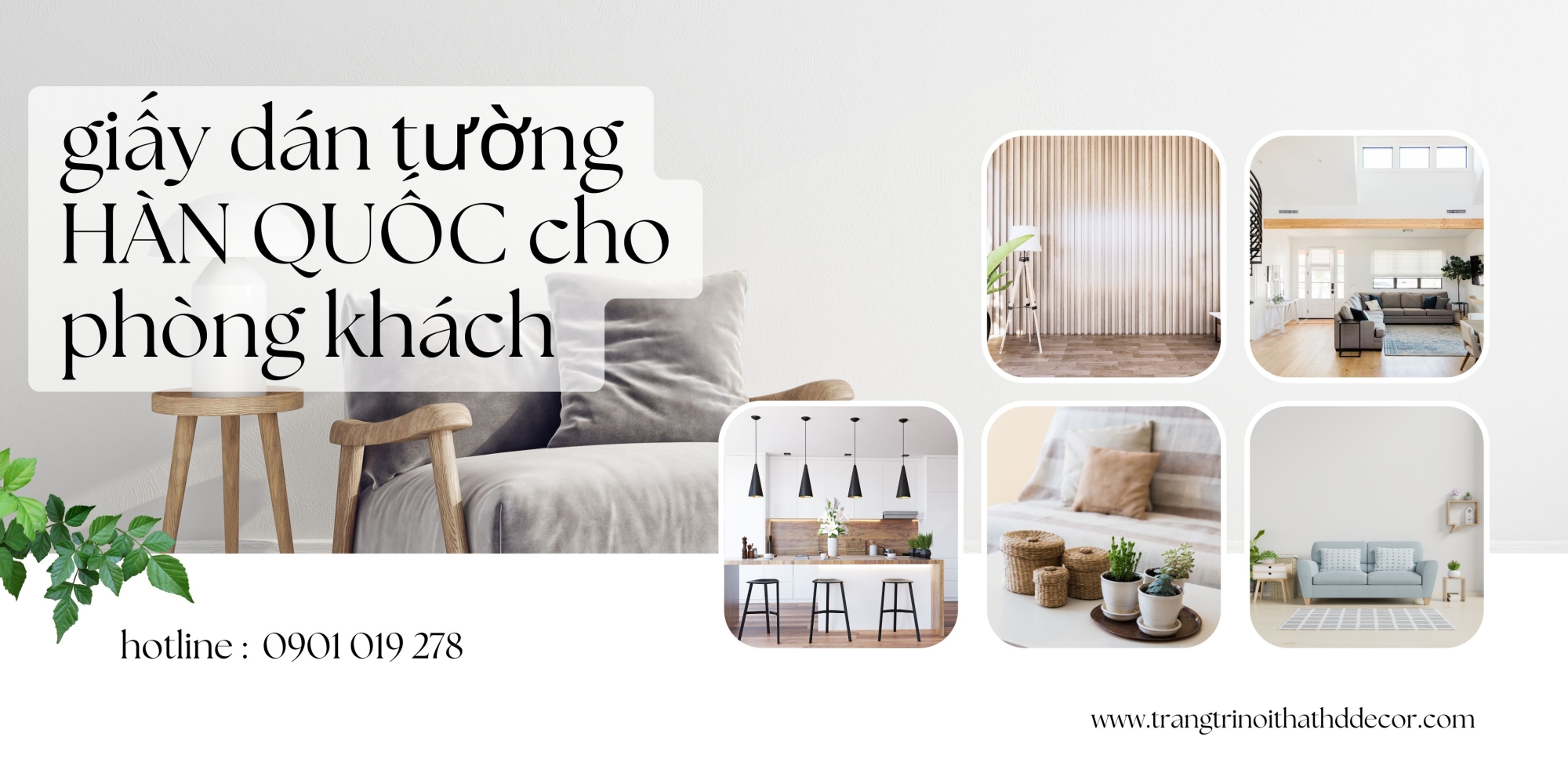 giấy dán tường hàn quốc cho phòng khách