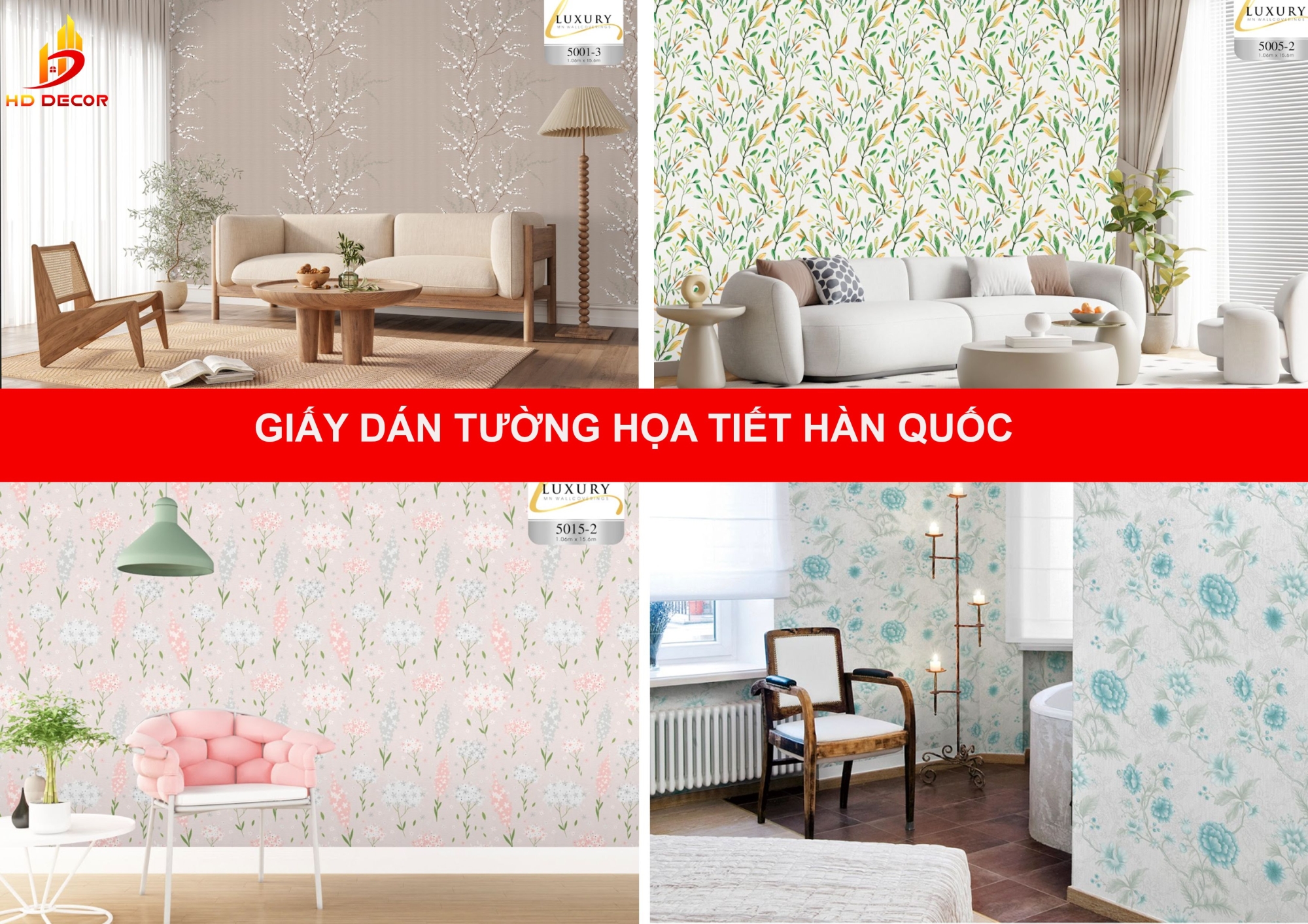 giấy dán tường họa tiết HÀN QUỐC 
