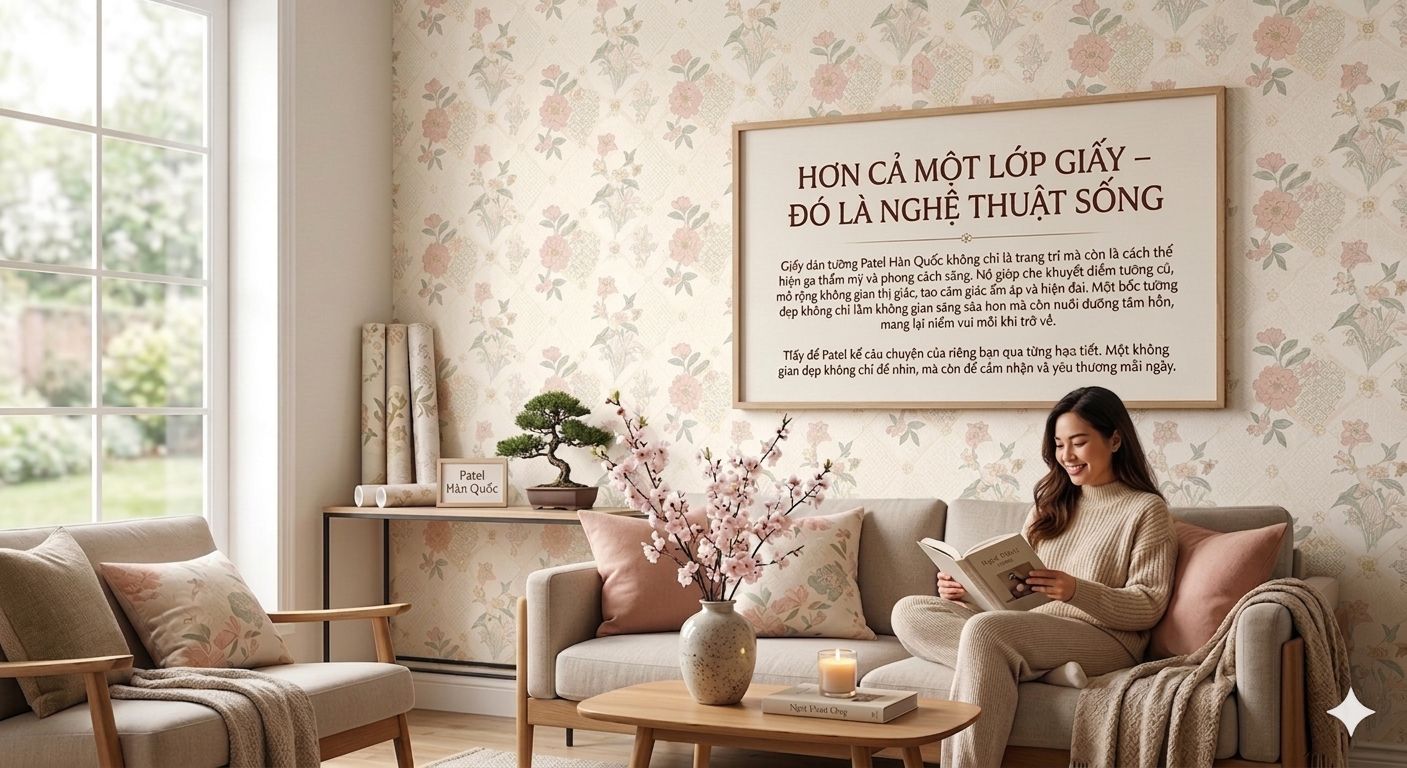 giấy dán tường pastel Hơn cả một lớp giấy – Đó là nghệ thuật sống