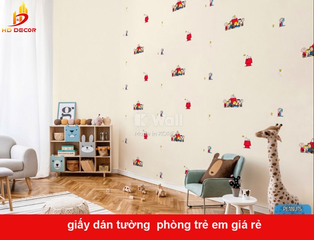 mẫu giấy dán tường phòng trẻ em giá rẻ