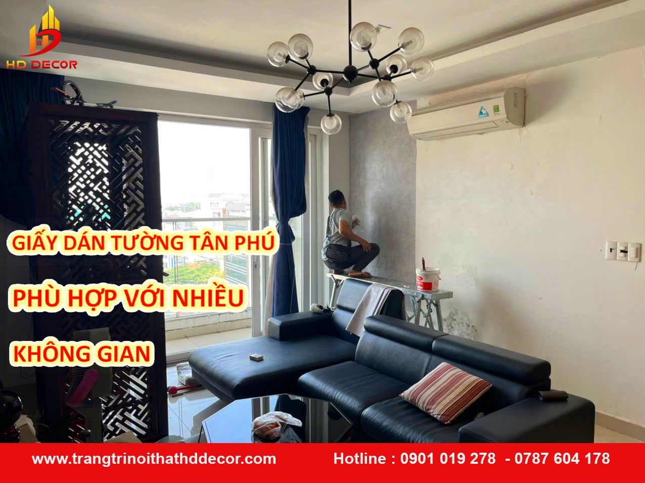 giấy dán tường quận tân phú phù hợp với nhiều không gian khác nhau 