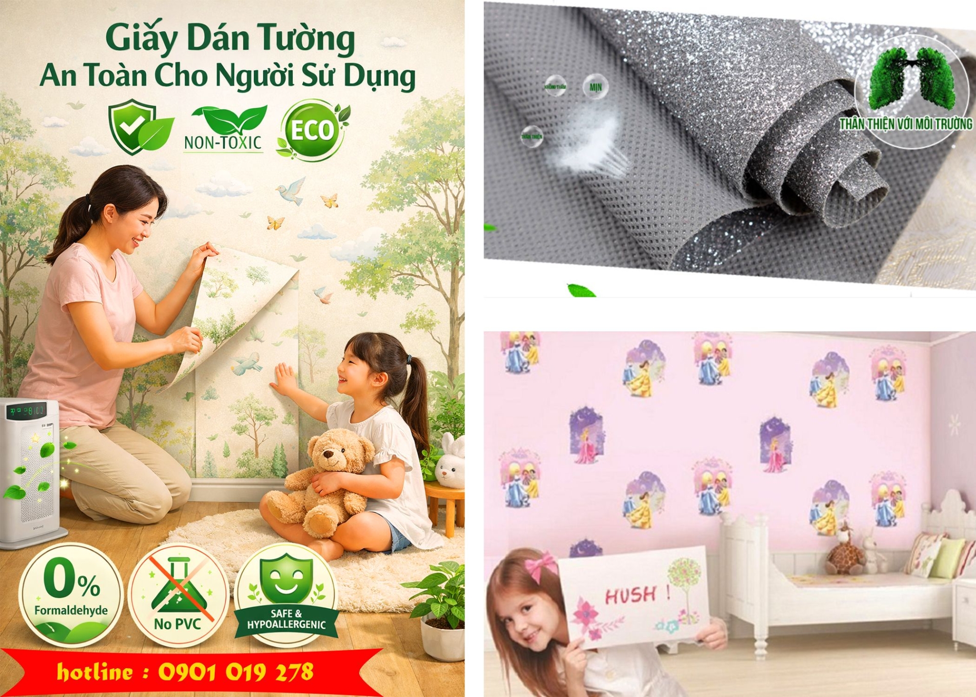 giấy dán tường thân thiện với môi trường 