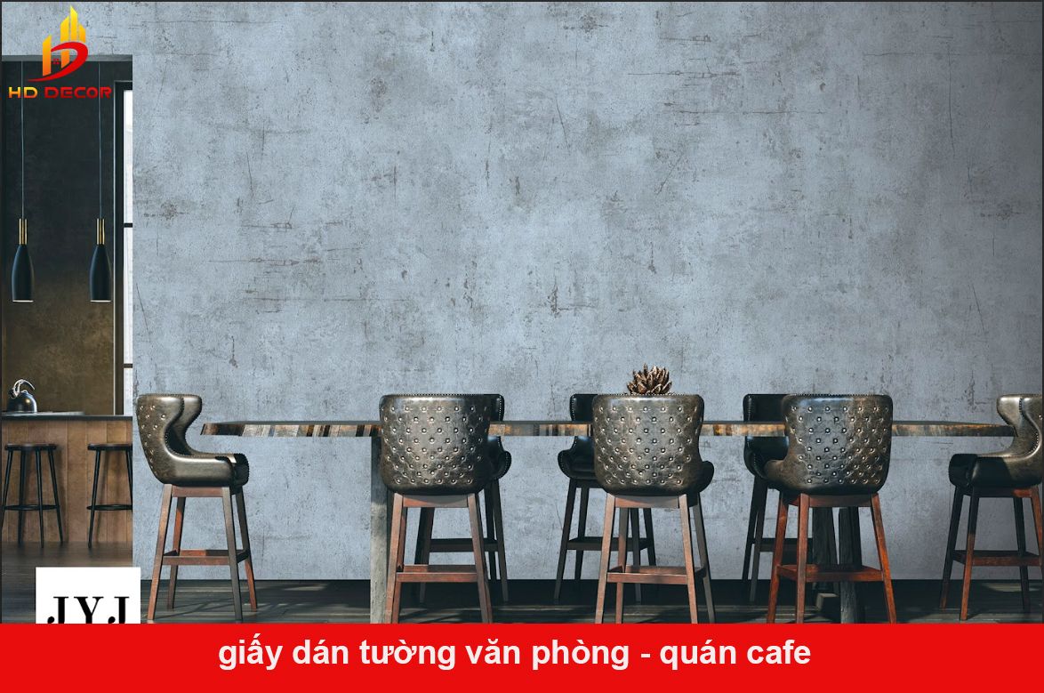 giấy dán tường văn phòng - quán cafe