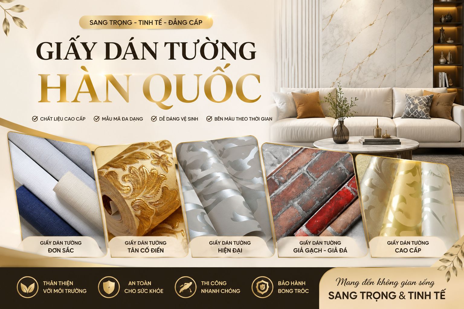 giấy dán tường HÀN QUỐC