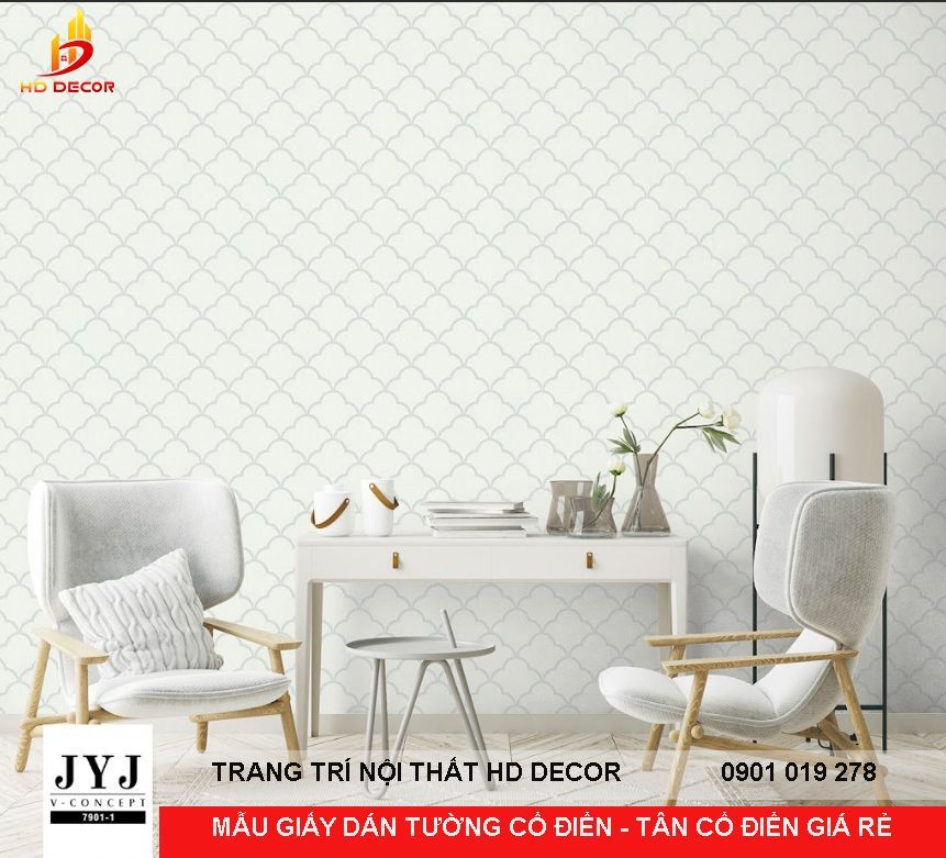 giấy dán tường cổ điển tân cổ điển giá rẻ 