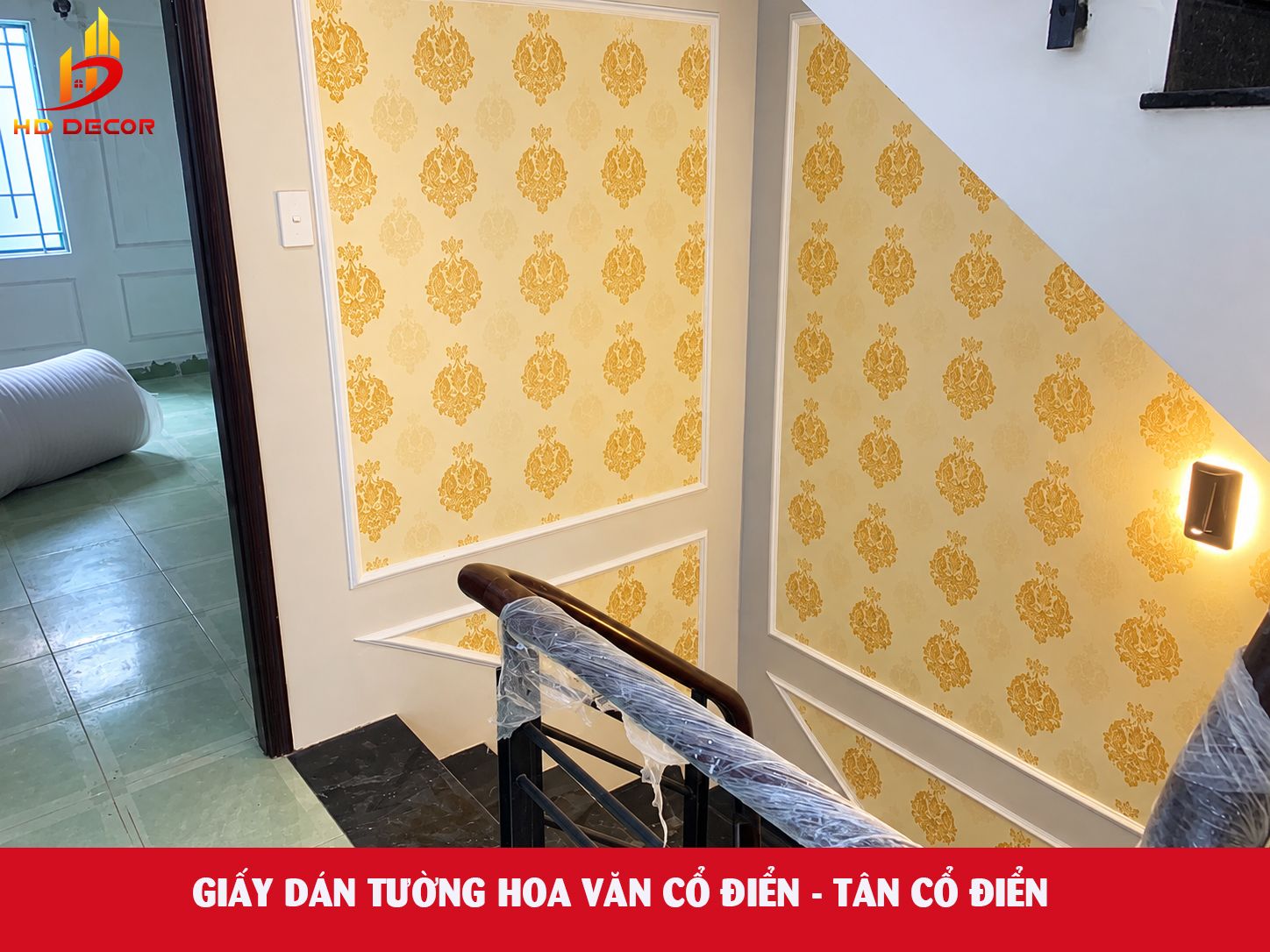 giấy dán tường cổ điển - tân cổ điển 
