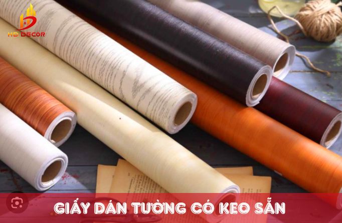 giấy dán tường keo sẵn