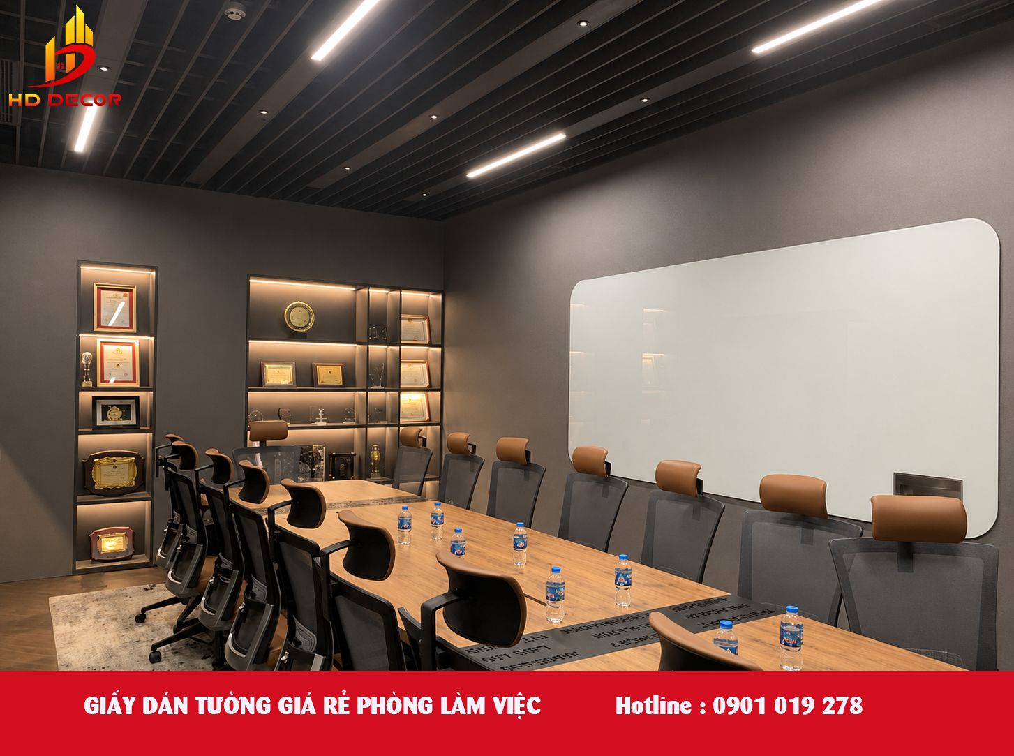 giấy dán tường giá rẻ phòng làm việc