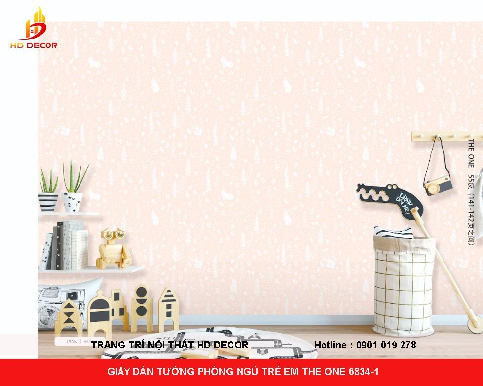 giấy dán tường giá rẻ phòng trẻ em 