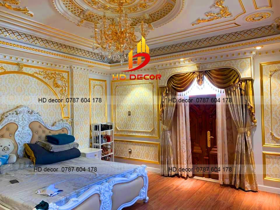 giấy dán tường hoa văn cổ điển 