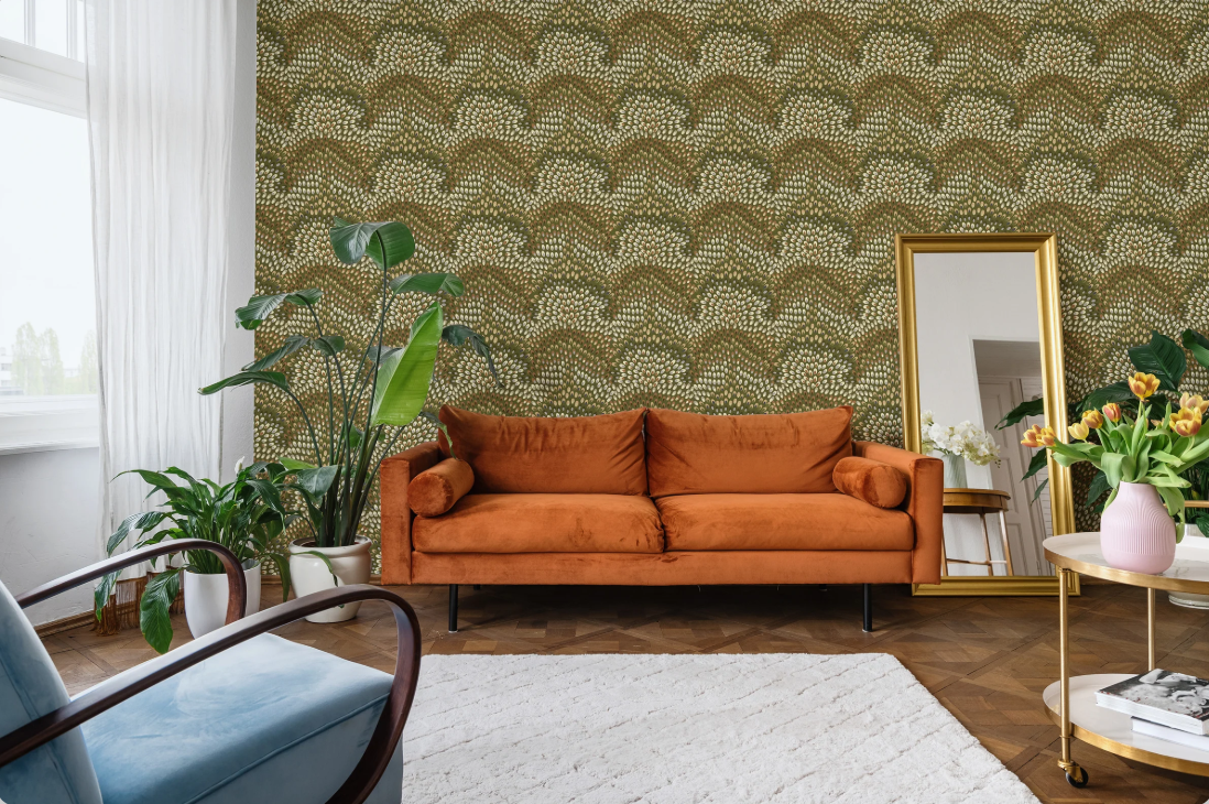 giấy dán tường phong cách Biophilic 