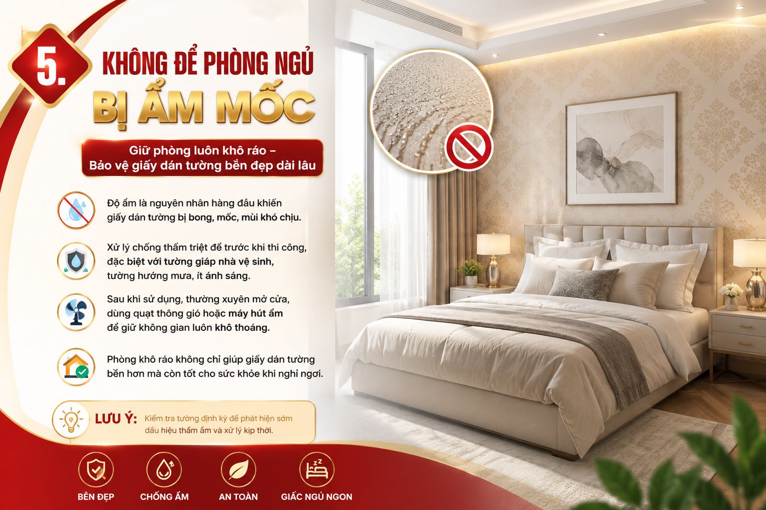 giấy dán tường phòng ngủ giá rẻ 