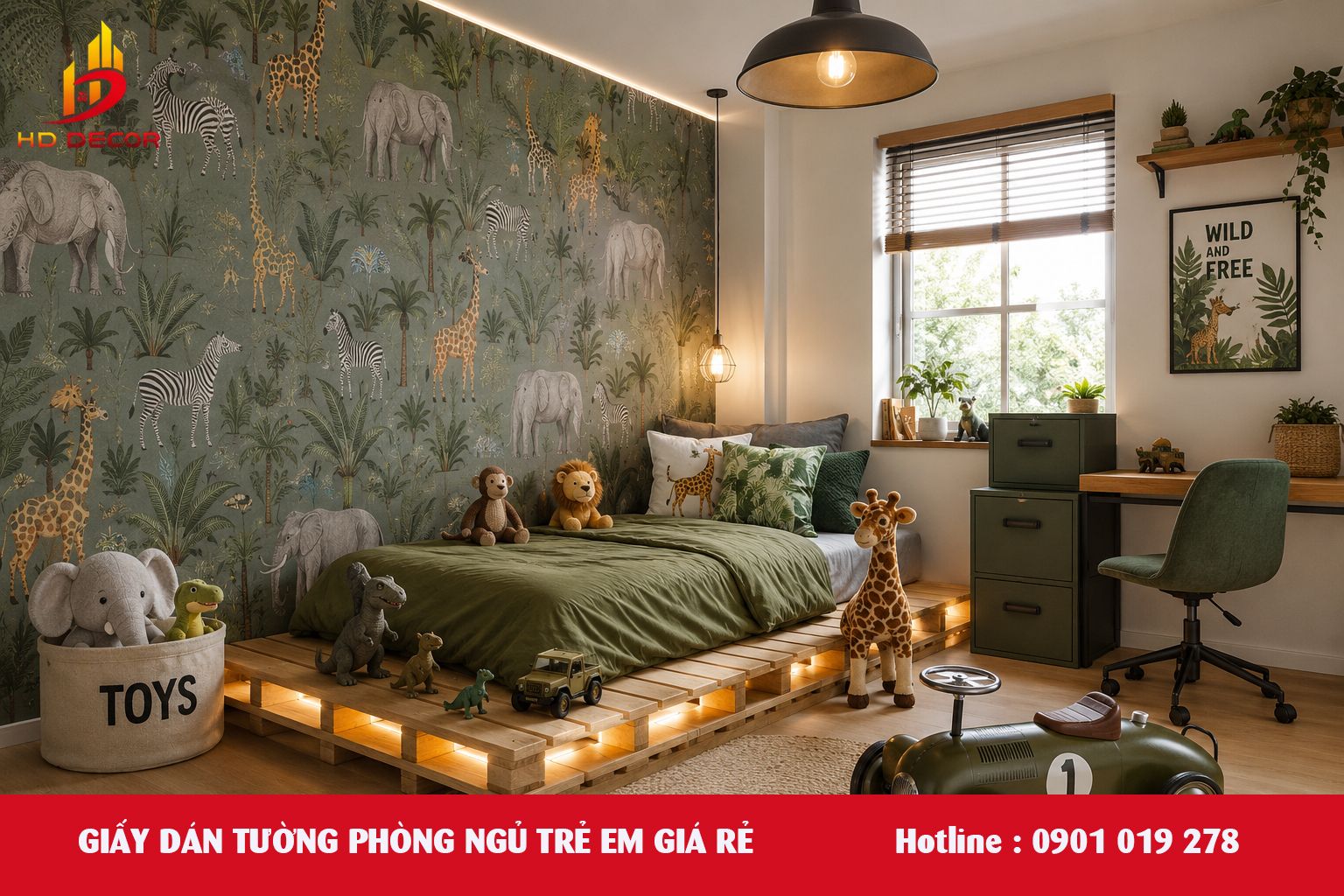 giấy dán tường phòng ngủ trẻ em 