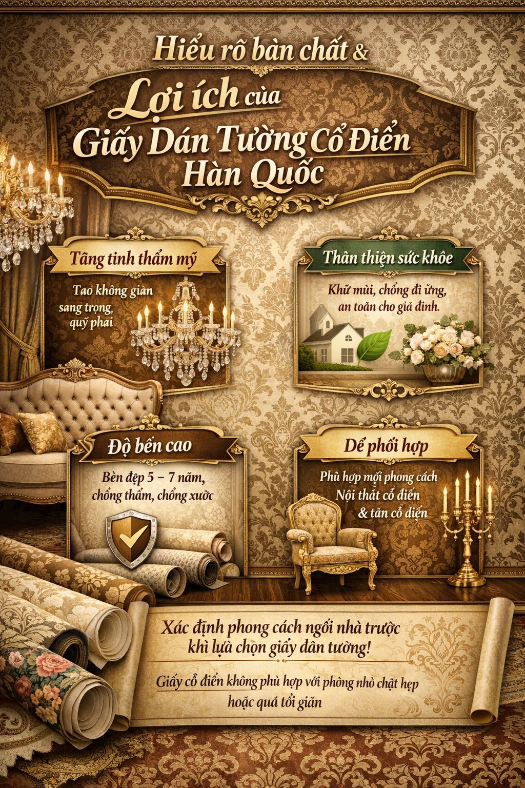 hiểu rõ về bản chất của giấy dán tường cổ điển hàn quốc