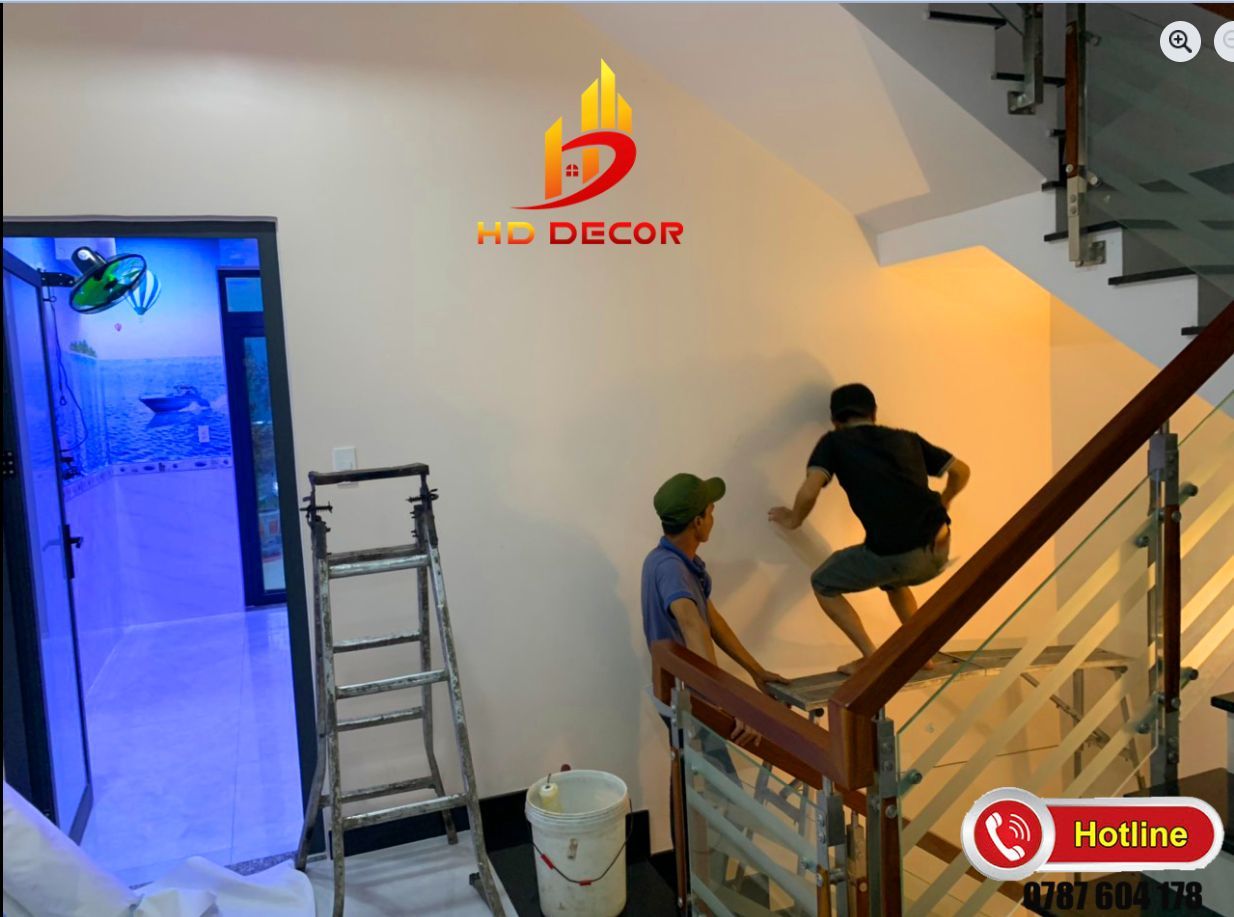 khảo sát mặt bằng trước khi thi công giấy dán tường