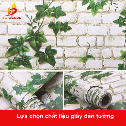 lựa chọn chất liệu giấy dán tường phù hợp