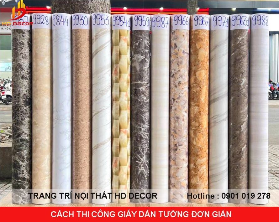 lựa chọn loại giấy dán tường phù hợp trước khi thi công giấy dán tường