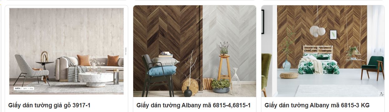 mẫu giấy dán tường giả gỗ trang trí nội thất 
