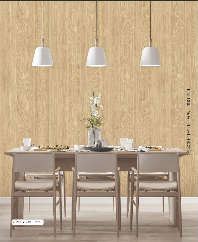 mẫu giấy dán tường giả gỗ  trang trí quán cafe 